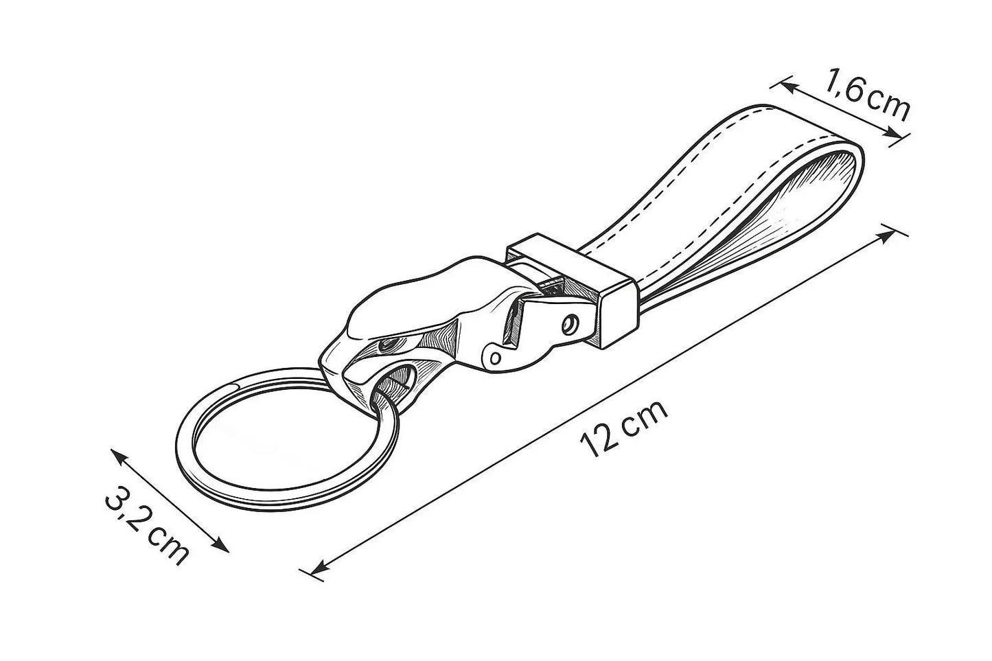 Porte clé léopard NACELTI