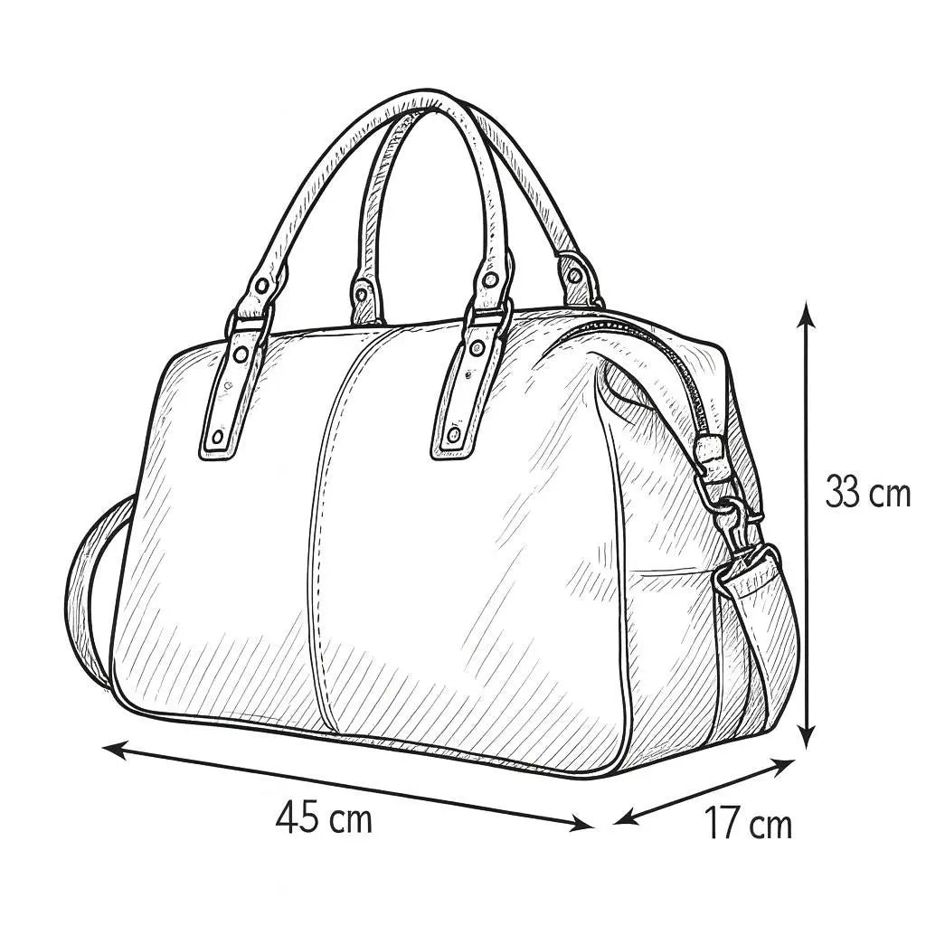 Sac de voyage en cuir NACELTI