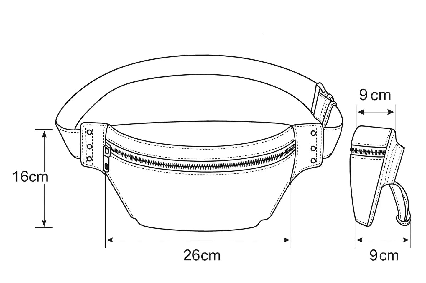 Sac banane cuir vintage Ramih Ma boutique