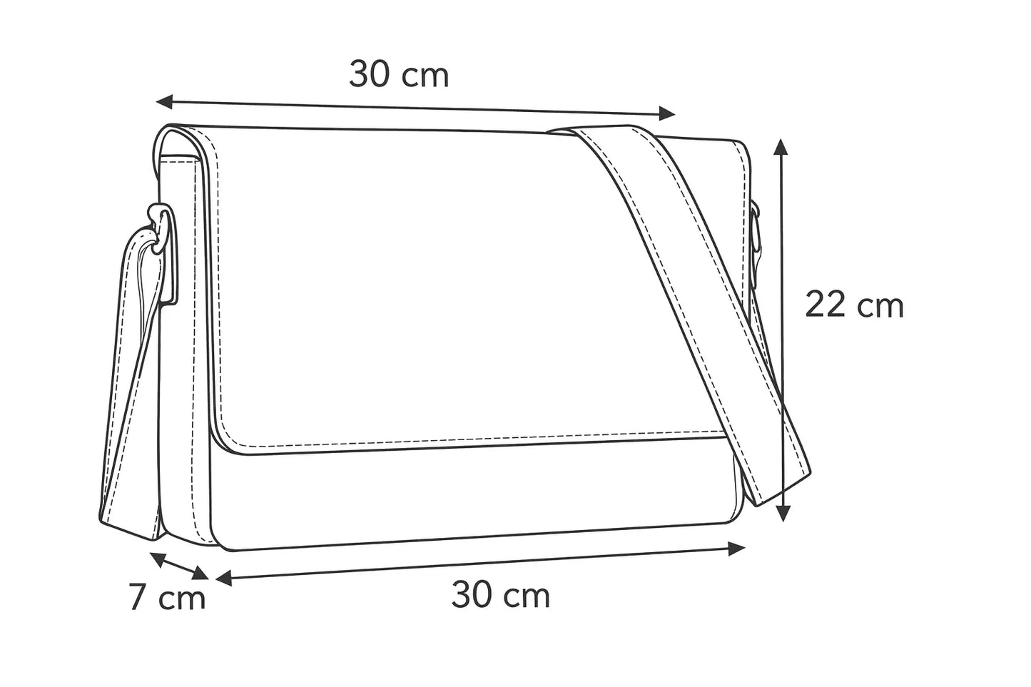 Sac en cuir à bandoulière Kinsley Ma boutique