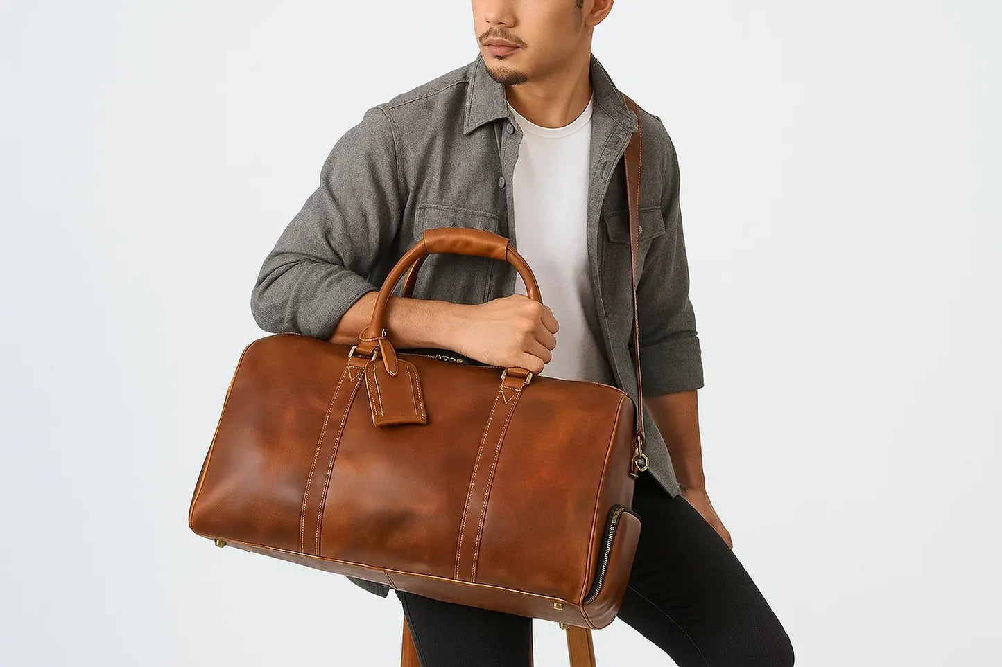 sac de voyage en cuir Arcade Ma boutique