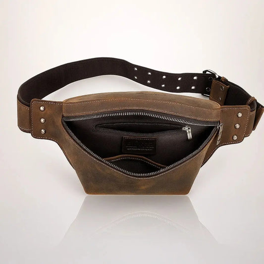 Sac banane cuir vintage Ramih Ma boutique