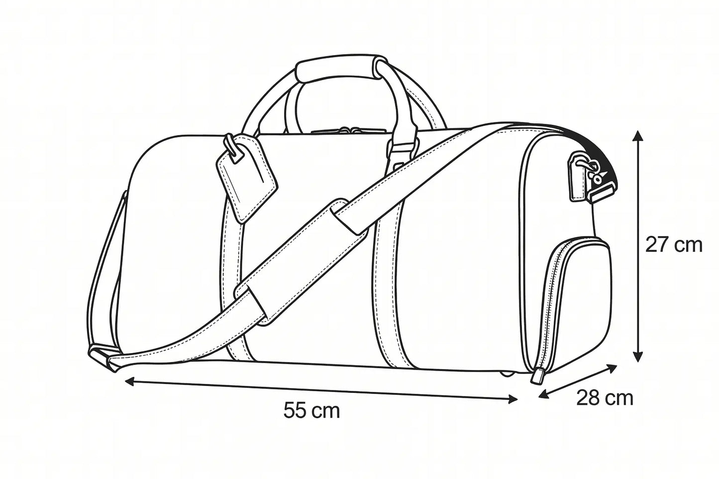 Grand sac de voyage en cuir Arcade Ma boutique