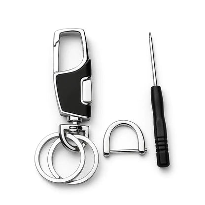 New MEN'S Waist Car Keychain Metal Anti-Lost Key Ring Zinc Alloy 42G Creative Small Gifts NACELTI