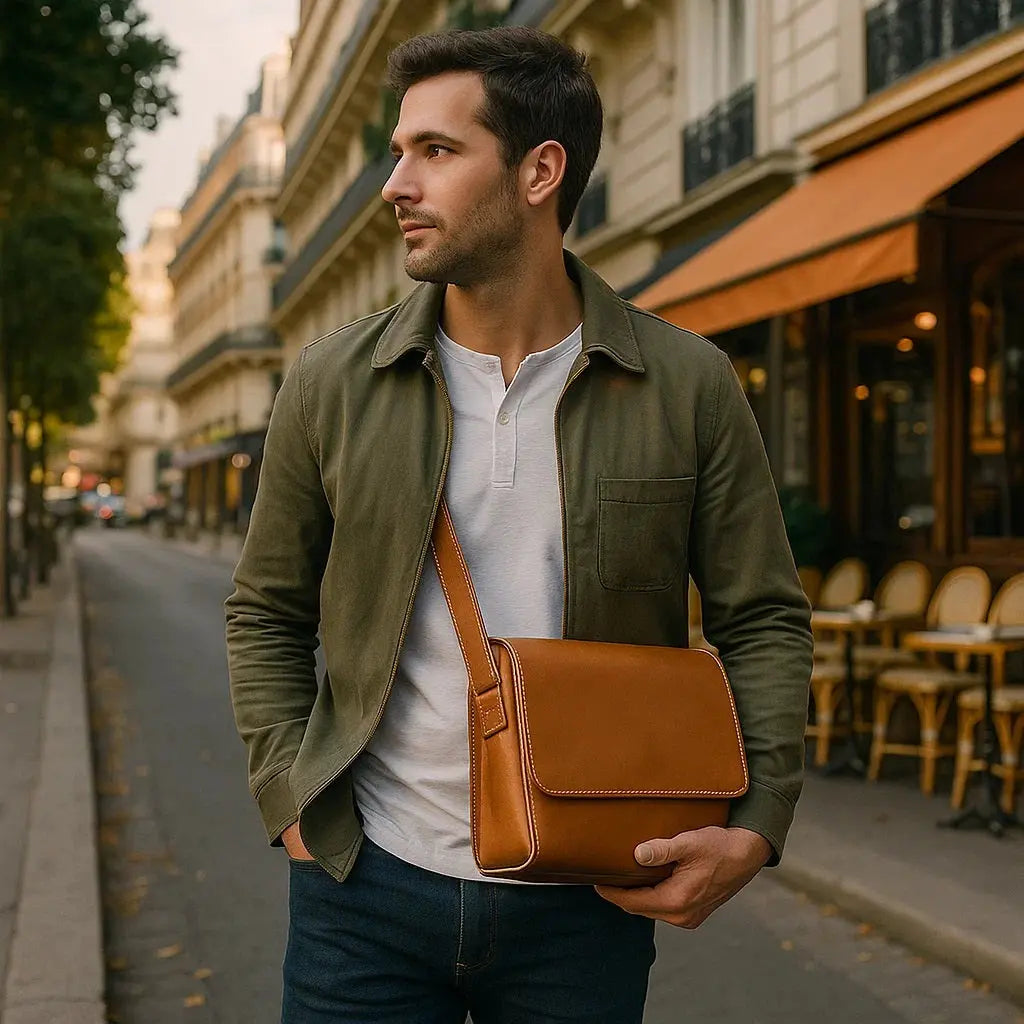 Sac en cuir à bandoulière Kinsley Ma boutique