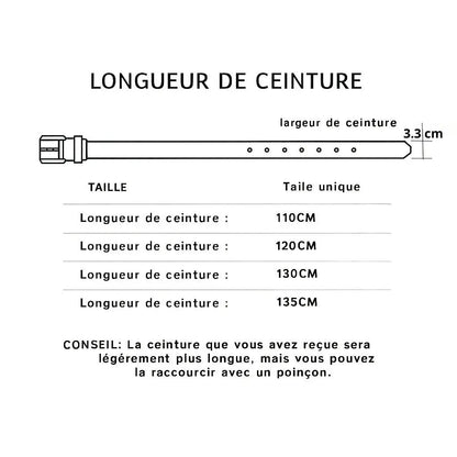 Ceinture en cuir homme NACELTI