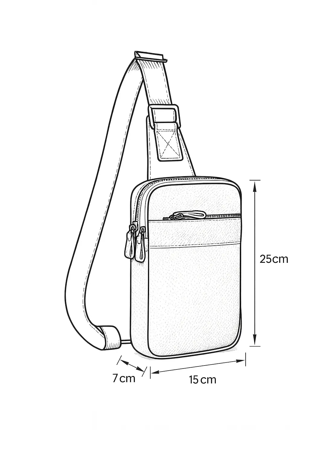 sac de poitrine en cuir NACELTI