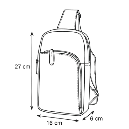 Sac de poitrine en cuir NACELTI