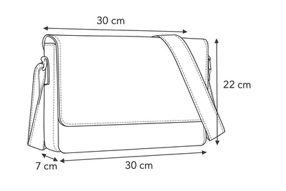 Sac en cuir à bandoulière Kinsley Ma boutique