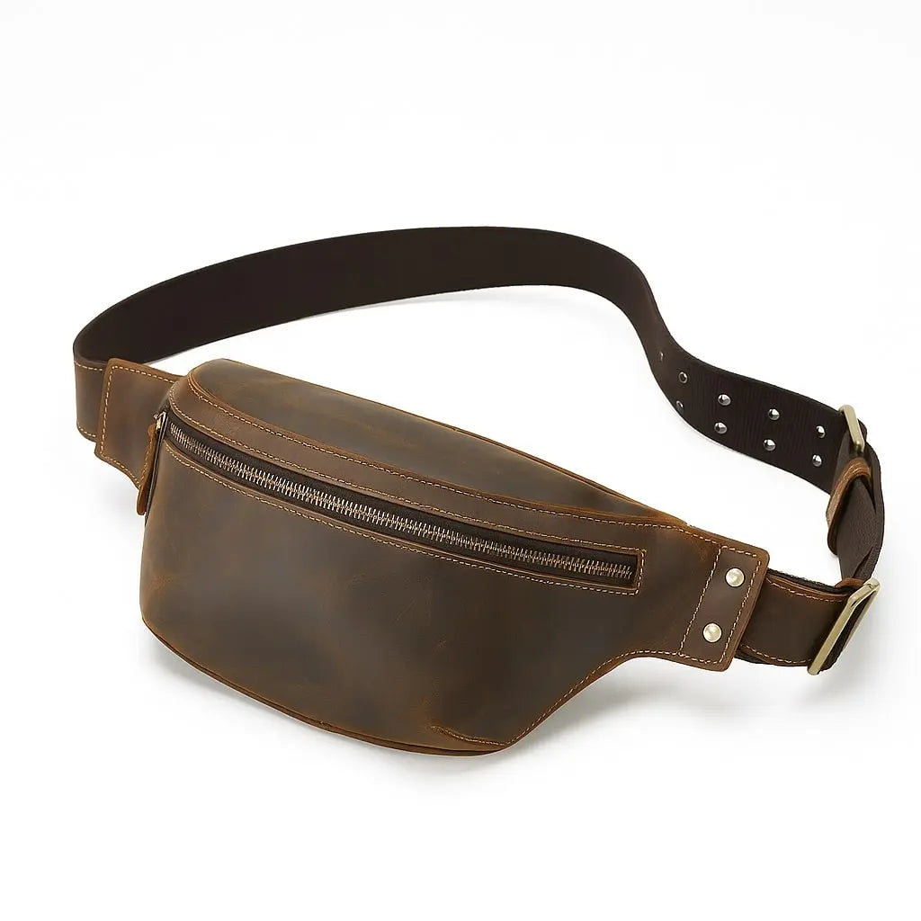 Sac banane cuir vintage Ramih Ma boutique