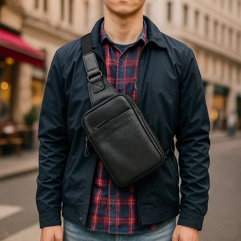 sac de poitrine en cuir NACELTI